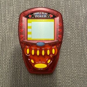 Triple Play Poker Handheld Game - Red